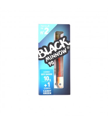 VINIL FIIISH BLACK MINNOW 90 - 10 GRS COMBO OFF SHORE