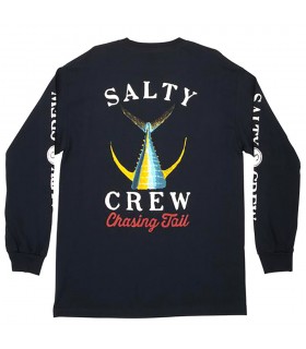 T-SHIRT SALTY CREW MARINHA COM CAUDA