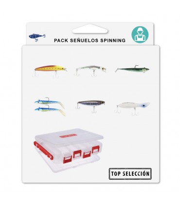 PACK SEÑUELOS SPINNING TOTAL CON CAJA