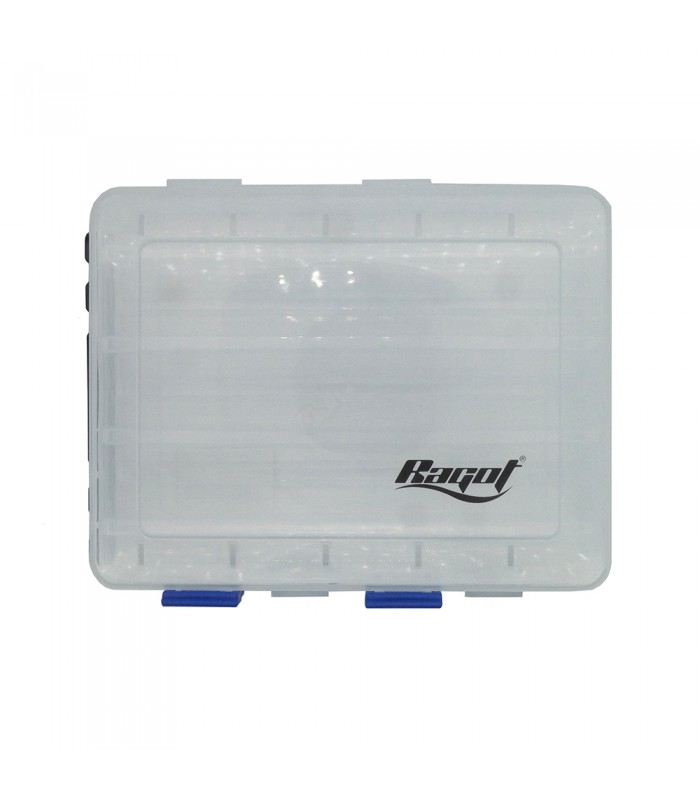 CAIXA RAGOT PARA AMOSTRAS DUPLA TAMPA DE VISION HORIZONTAL
