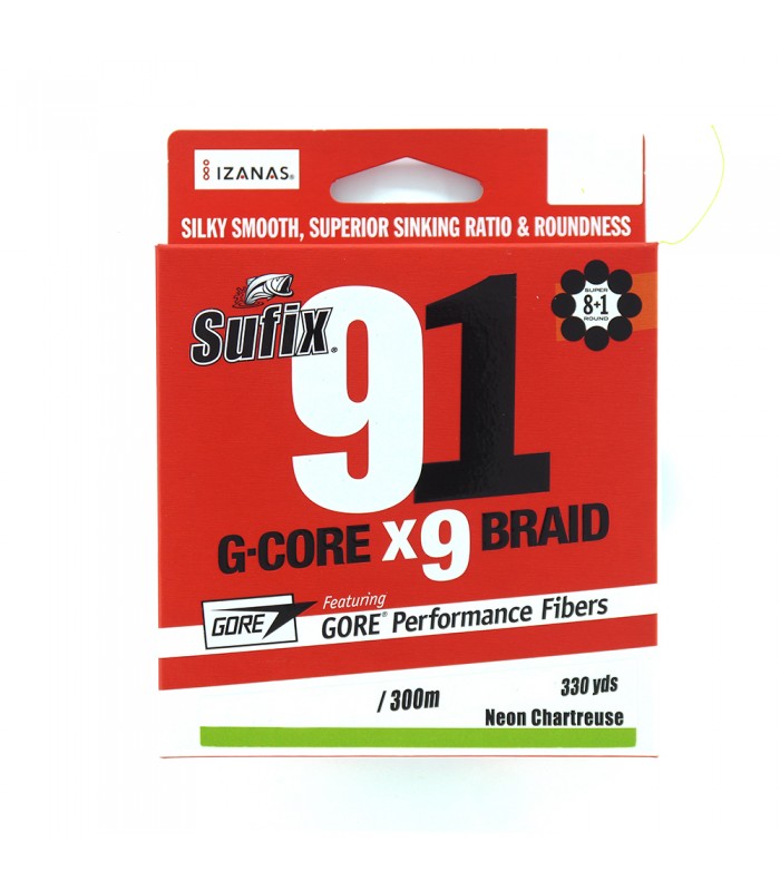 LINHA TRANÇADA SUFIX 91 G-CORE X9  300 M