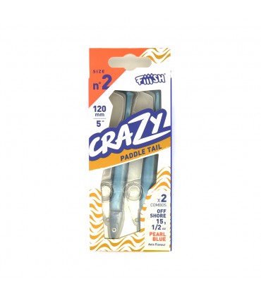 VINIL FIIISH CRAZY PADDLE TAIL Nº2-120 15 GR DOUBLE COMBO OFF SHORE