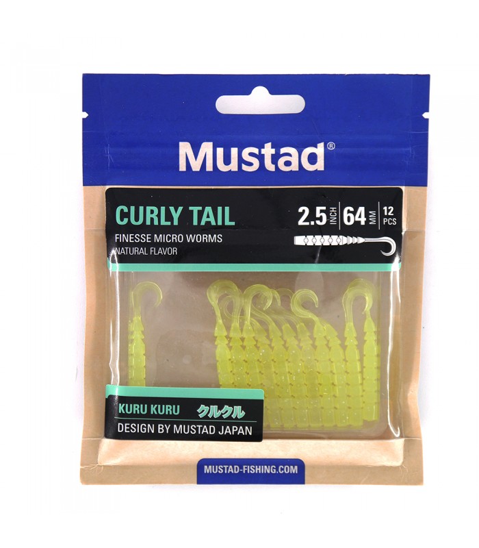 VINIL MUSTAD CURLY TAIL 2.5