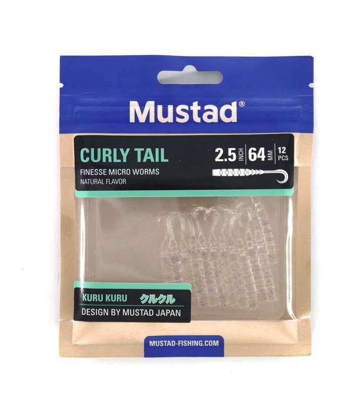 VINIL MUSTAD CURLY TAIL 2.5