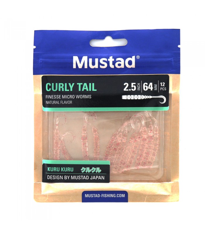 VINIL MUSTAD CURLY TAIL 2.5