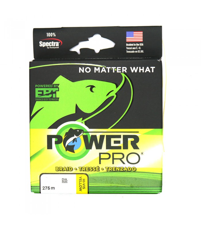 LINHA ENTRANÇADA POWER PRO SPECTRA HI VISION YELLOW 275 M