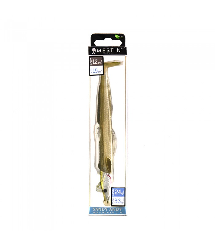 VINYL WESTIN SANDY ANDY WEEDLESS JIG 33 GRS - 15 CM