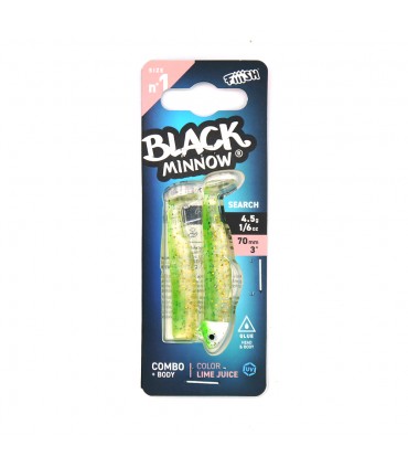 VINILO FIIISH BLACK MINNOW 70 - 3 GRS COMBO SEARCH
