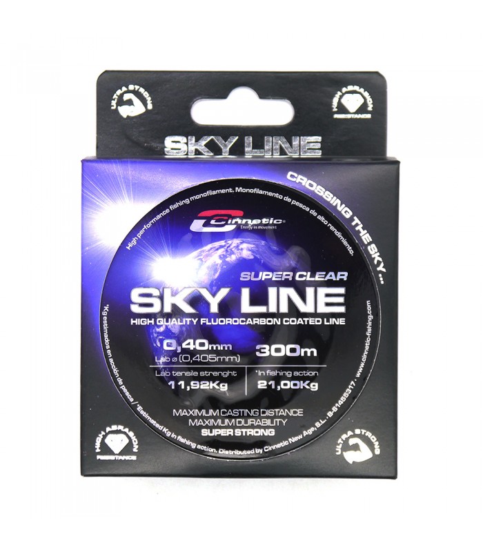 NYLON CINNETIC SKY LINE SUPER CLEAR 300 M