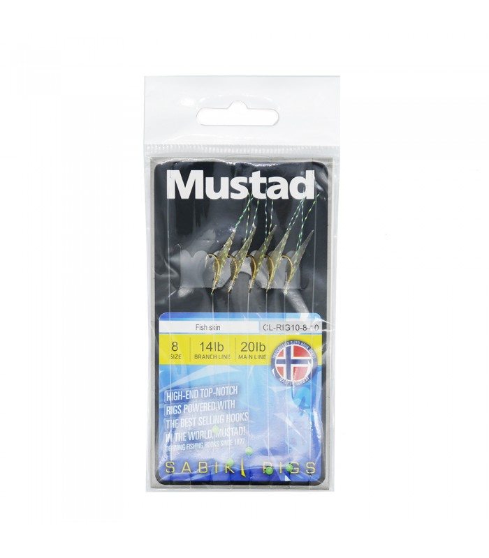 SABIKI RIGS MUSTAD FISH SKIN