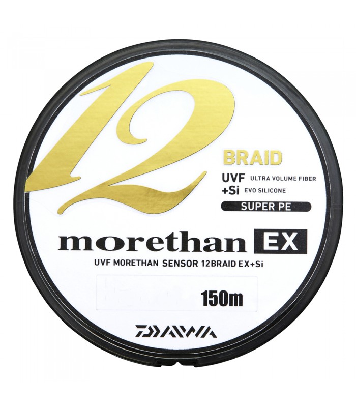 LINEA TRENZADA MORETHAN 12 BRAID EX 150 M DE DAIWA