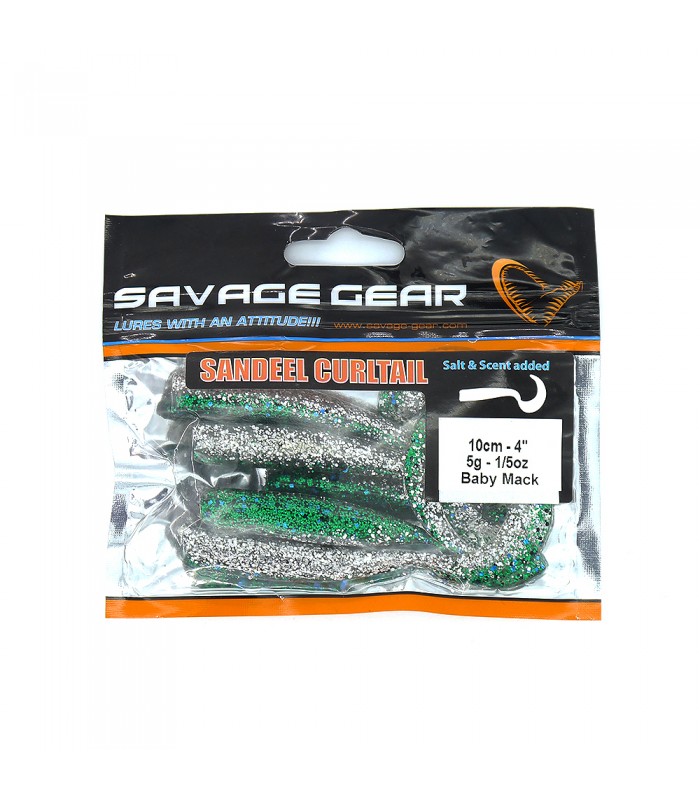 SANDEEL CURLTAIL VINIL 10 CM POR SAVAGE GEAR