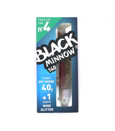 VINIL FIIISH BLACK MINNOW 140 - 40 GRS COMBO OFF SHORE