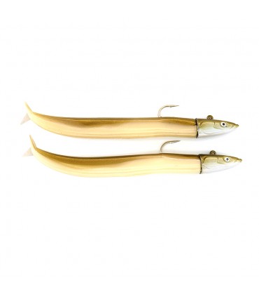 VINILO FIIISH CRAZY SAND EEL Nº2 12 CM - 15 GRS DOBLE COMBO OFF SHORE